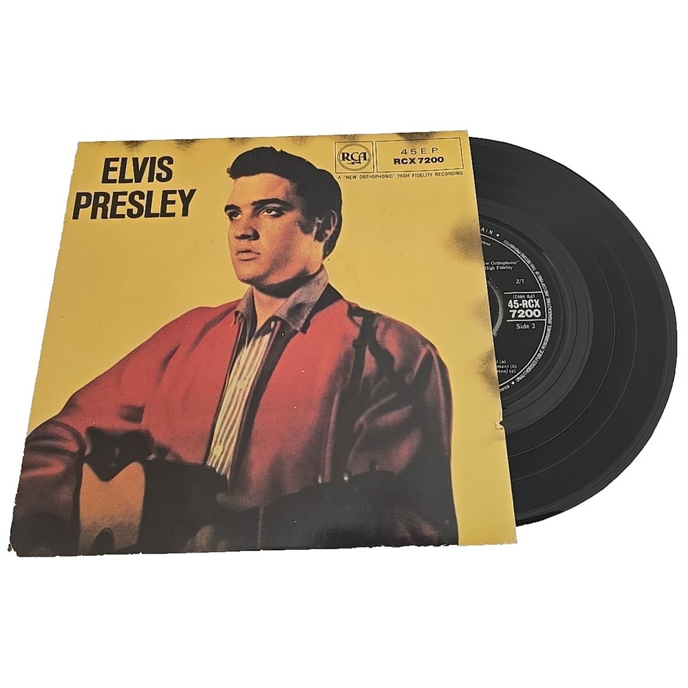 Elvis Presley RCX 7200 UK 1982 7" EP Vinyl Record Jordanaires VG+ Picture Sleeve